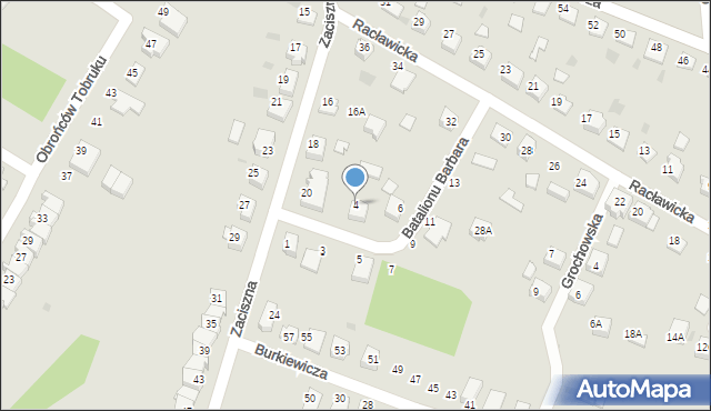 Tarnów, Batalionu Barbara, 4, mapa Tarnów