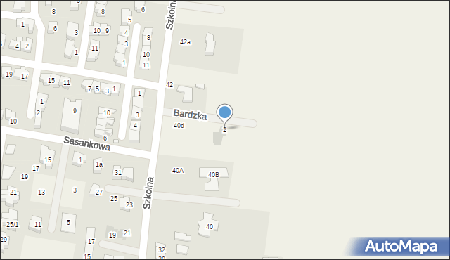 Tarnowo Podgórne, Bardzka, 2, mapa Tarnowo Podgórne