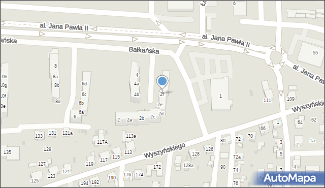 Tarnowskie Góry, Bałkańska, 2f, mapa Tarnowskie Góry