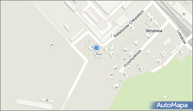 Tarnowskie Góry, Batalionów Chłopskich, 13, mapa Tarnowskie Góry