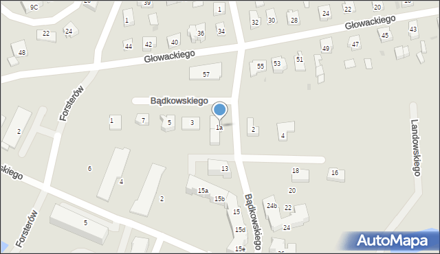 Tczew, Bądkowskiego Lecha, 1a, mapa Tczew