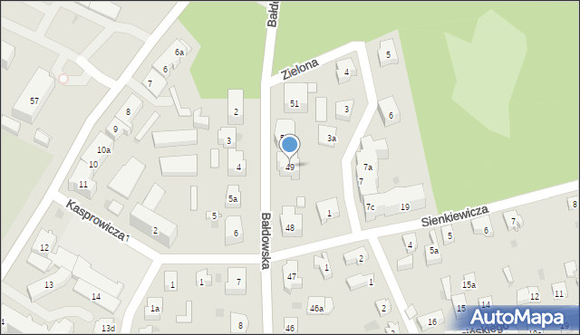 Tczew, Bałdowska, 49, mapa Tczew