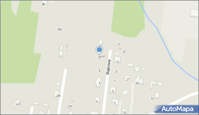 Tłuszcz, Bajkowa, 10, mapa Tłuszcz