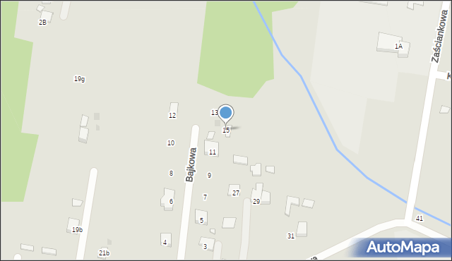 Tłuszcz, Bajkowa, 15, mapa Tłuszcz