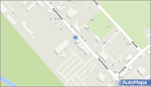 Tomaszów Mazowiecki, Barlickiego Norberta, 23, mapa Tomaszów Mazowiecki