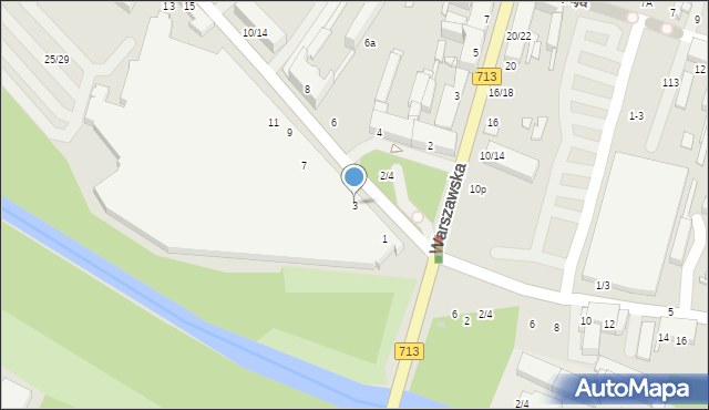 Tomaszów Mazowiecki, Barlickiego Norberta, 3, mapa Tomaszów Mazowiecki
