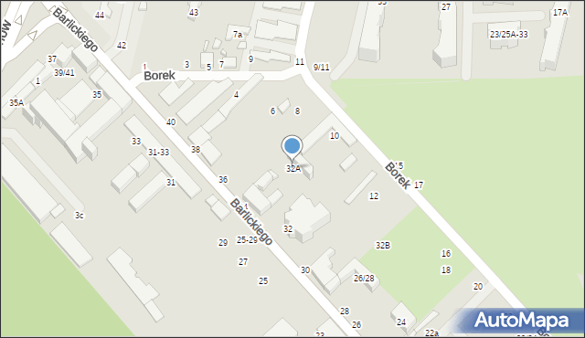 Tomaszów Mazowiecki, Barlickiego Norberta, 32A, mapa Tomaszów Mazowiecki