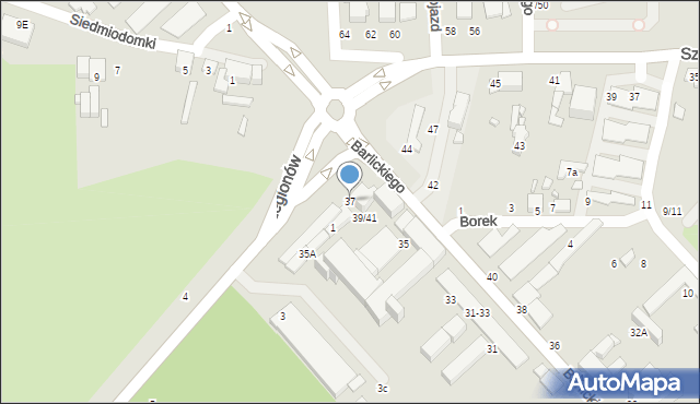 Tomaszów Mazowiecki, Barlickiego Norberta, 37, mapa Tomaszów Mazowiecki