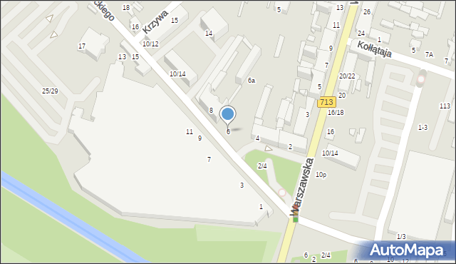 Tomaszów Mazowiecki, Barlickiego Norberta, 6, mapa Tomaszów Mazowiecki