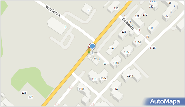 Toruń, Bajeczna, 2, mapa Torunia