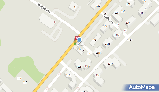 Toruń, Bajeczna, 4, mapa Torunia