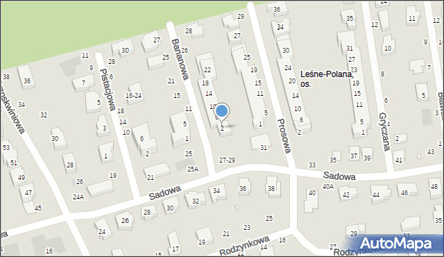 Toruń, Bananowa, 2, mapa Torunia