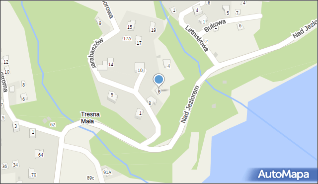 Tresna, Barabaszów, 6, mapa Tresna