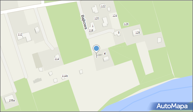 Tryszczyn, Bajkowa, 2, mapa Tryszczyn