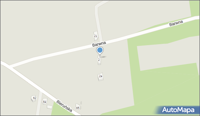 Tychy, Barwna, 6, mapa Tychów