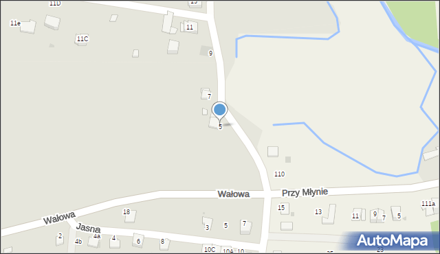 Wadowice, Baśniowa, 5, mapa Wadowice