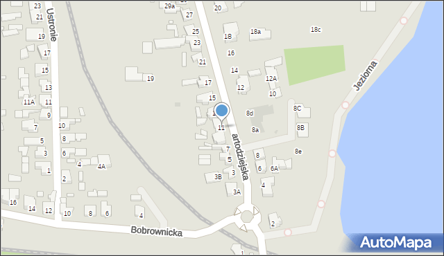 Wągrowiec, Bartodziejska, 11, mapa Wągrowiec