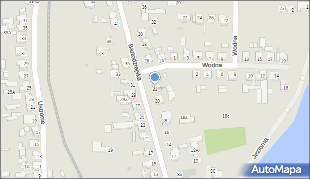 Wągrowiec, Bartodziejska, 22, mapa Wągrowiec