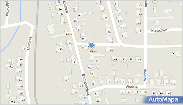 Wągrowiec, Bartodziejska, 36, mapa Wągrowiec