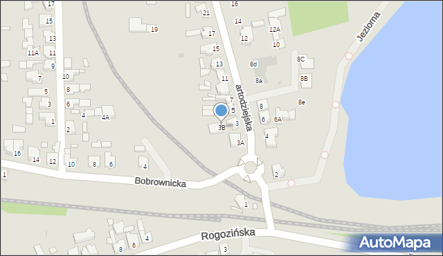 Wągrowiec, Bartodziejska, 3B, mapa Wągrowiec