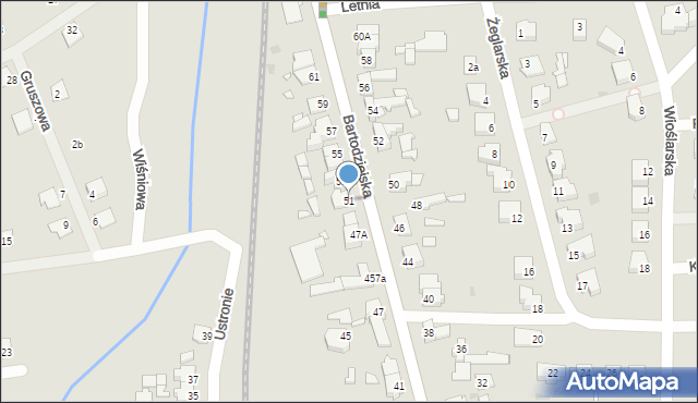 Wągrowiec, Bartodziejska, 51, mapa Wągrowiec