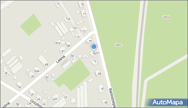 Wągrowiec, Bartodziejska, 73, mapa Wągrowiec