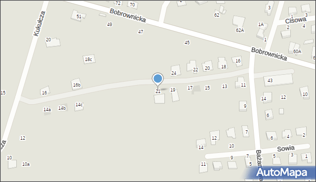 Wągrowiec, Bażantowa, 21, mapa Wągrowiec