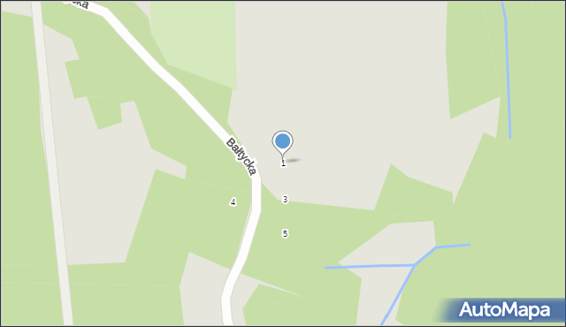 Wałbrzych, Bałtycka, 1, mapa Wałbrzycha