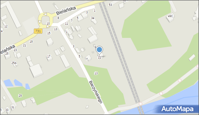 Warka, Baczyńskiego Krzysztofa Kamila, 11, mapa Warka