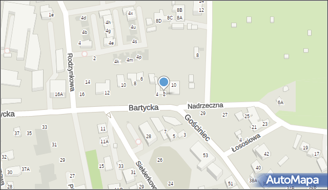 Warszawa, Bartycka, 2, mapa Warszawy