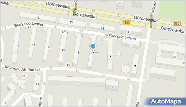 Warszawa, Batalionu AK Parasol, 6, mapa Warszawy
