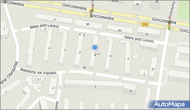 Warszawa, Batalionu AK Parasol, 8, mapa Warszawy