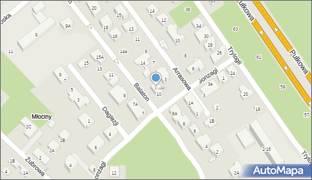 Warszawa, Balaton, 12, mapa Warszawy