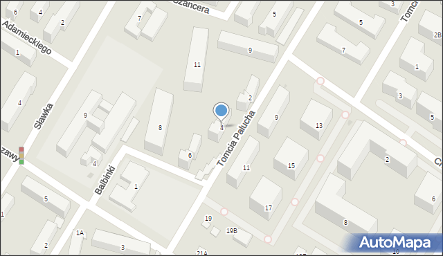 Warszawa, Balbinki, 4, mapa Warszawy