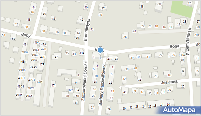 Warszawa, Barbary Radziwiłłówny, 2, mapa Warszawy