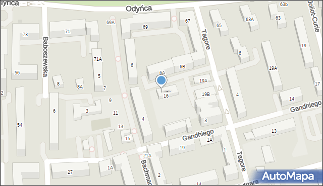 Warszawa, Bachmacka, 73, mapa Warszawy