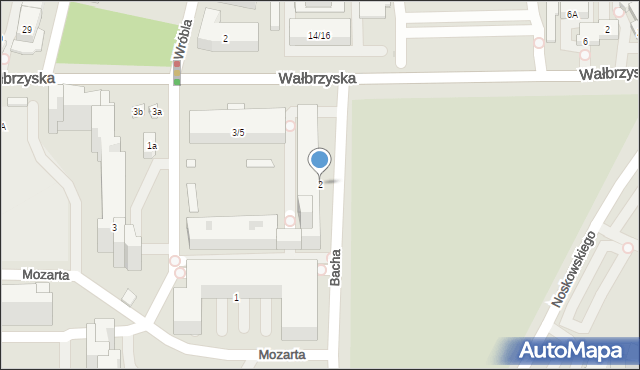 Warszawa, Bacha Jana Sebastiana, 2, mapa Warszawy