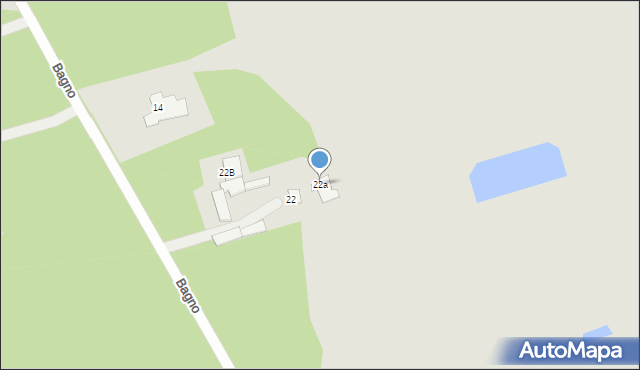 Węgrów, Bagno, 22a, mapa Węgrów