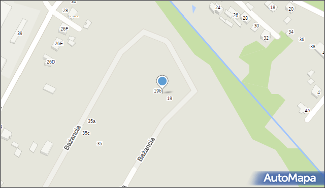 Wieruszów, Bażancia, 19a, mapa Wieruszów