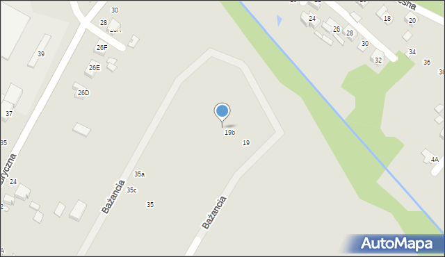 Wieruszów, Bażancia, 19c, mapa Wieruszów