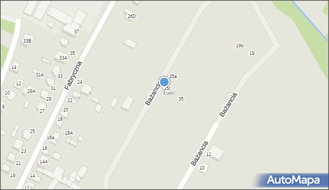 Wieruszów, Bażancia, 35d, mapa Wieruszów