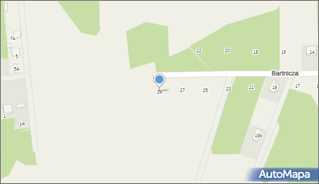 Wilczeniec, Bartnicza, 29, mapa Wilczeniec