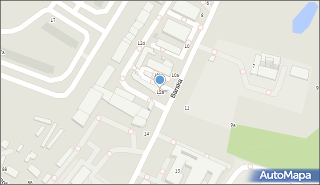 Włocławek, Barska, 12a, mapa Włocławka