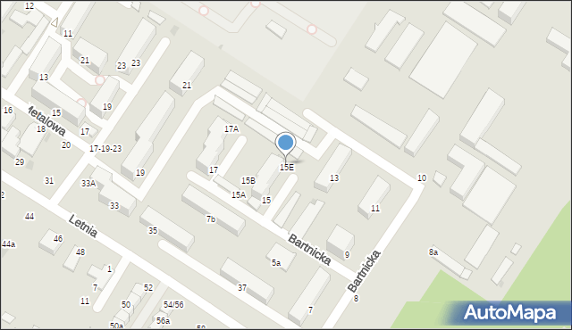 Włocławek, Bartnicka, 15E, mapa Włocławka