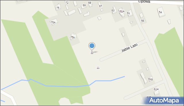 Wojciechowice, Babie Lato, 12, mapa Wojciechowice
