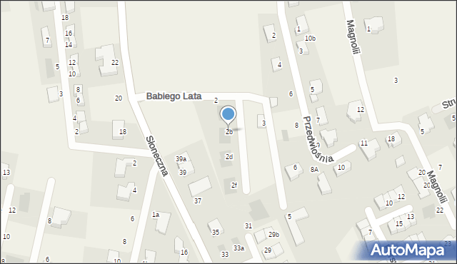 Wołczkowo, Babiego Lata, 2b, mapa Wołczkowo