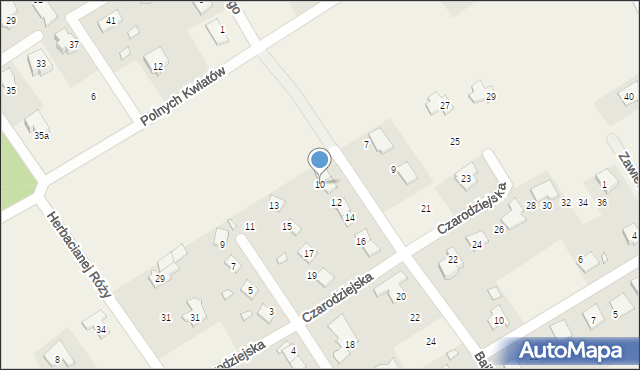 Wólka Kozodawska, Bajkowych Domków, 10, mapa Wólka Kozodawska