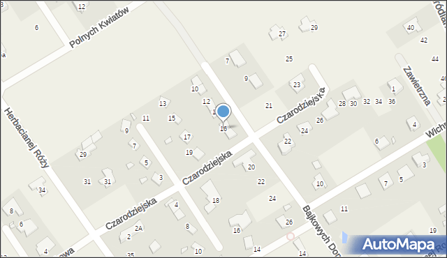 Wólka Kozodawska, Bajkowych Domków, 16, mapa Wólka Kozodawska