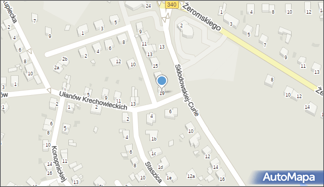 Wołów, Batalionów Chłopskich, 19, mapa Wołów