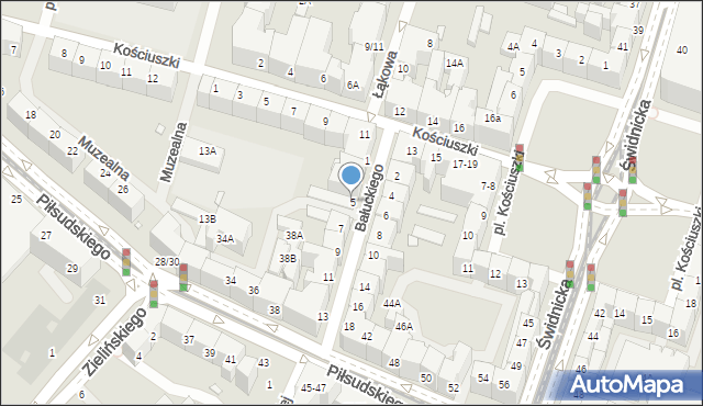 Wrocław, Bałuckiego Michała, 5, mapa Wrocławia